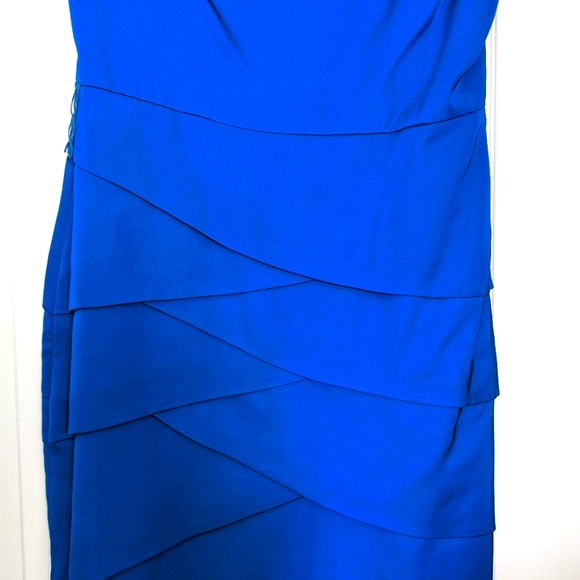 👗Trina Turk Strapless Peacock Blue Cocktail Dress- Size 10 - Picture 2 of 10